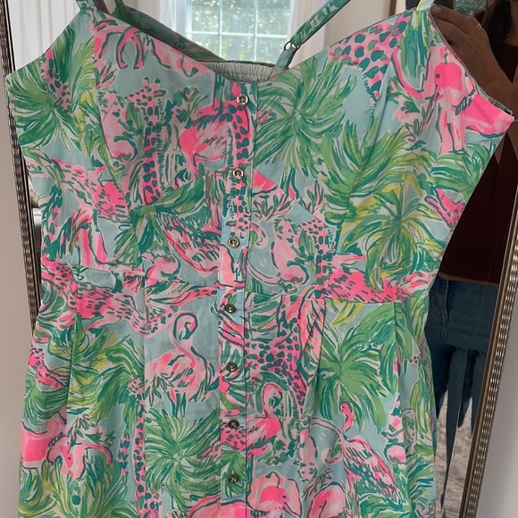 Lilly Pulitzer Pink and Green Easton Dress - Picture 5 of 15